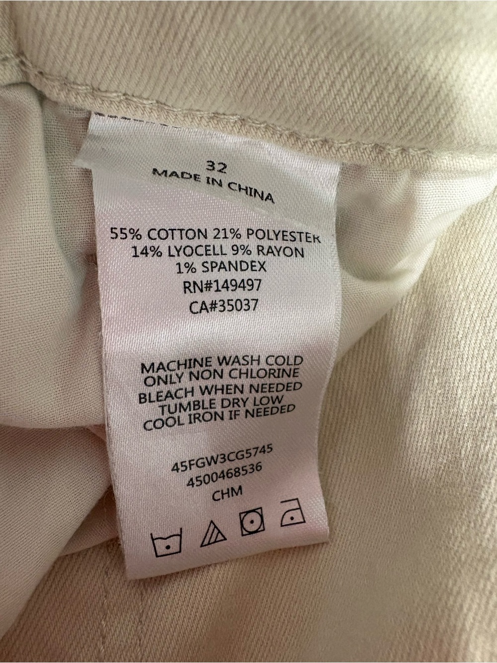 Favorite Daughter Super High Rise Cargo Skinny Ankle Pants Cream Beige Size 32 - Picture 9 of 10